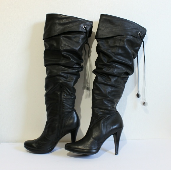 Jessica Simpson Shoes - Jessica Simpson leather Joshua tall boots size 8